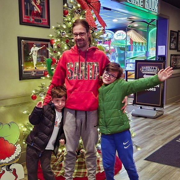 SANTA Christmas Premium SofSpun Hoodie Sweatshirt Holiday Santa Claus - Picture 2 of 8